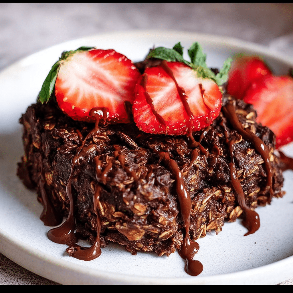 Chocolate Protein Baked Oats