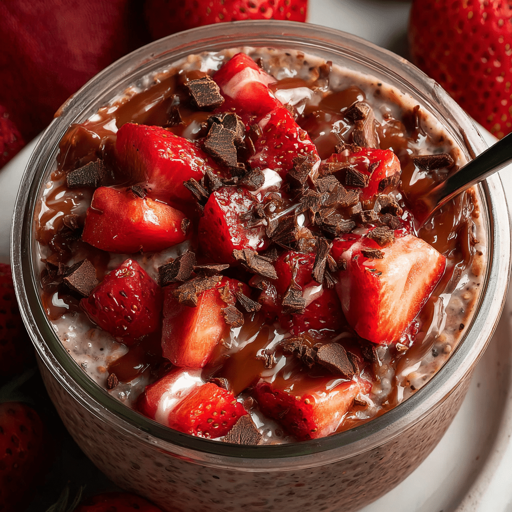 Chocolate Strawberry Overnight Oats