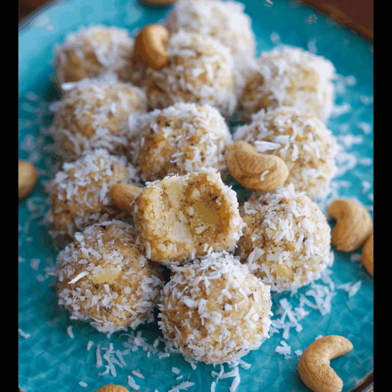 Coconut Cashew Pineapple Bites