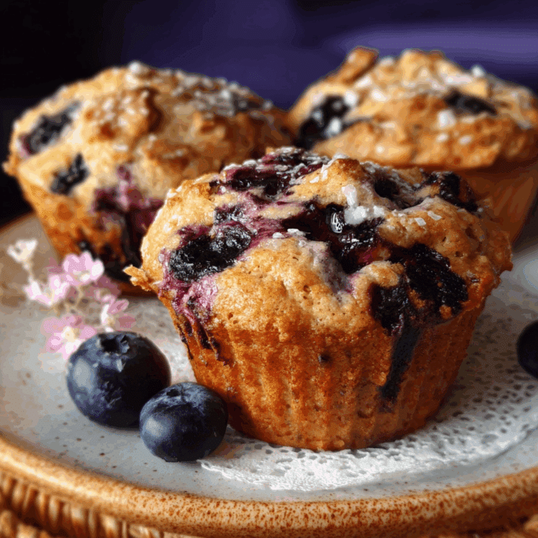 Cottage Cheese Blueberry Muffins