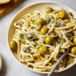 Dirty Martini Pasta with Olives