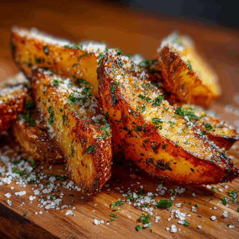 Garlic Parmesan Potato Wedges