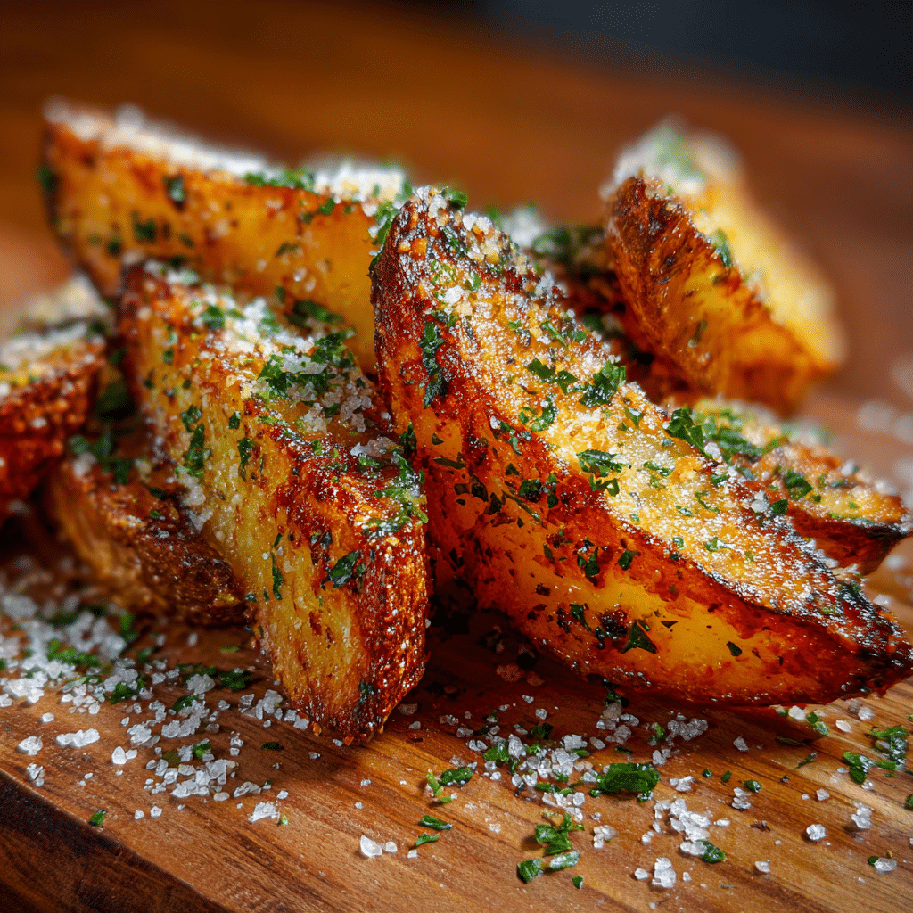 Garlic Parmesan Potato Wedges