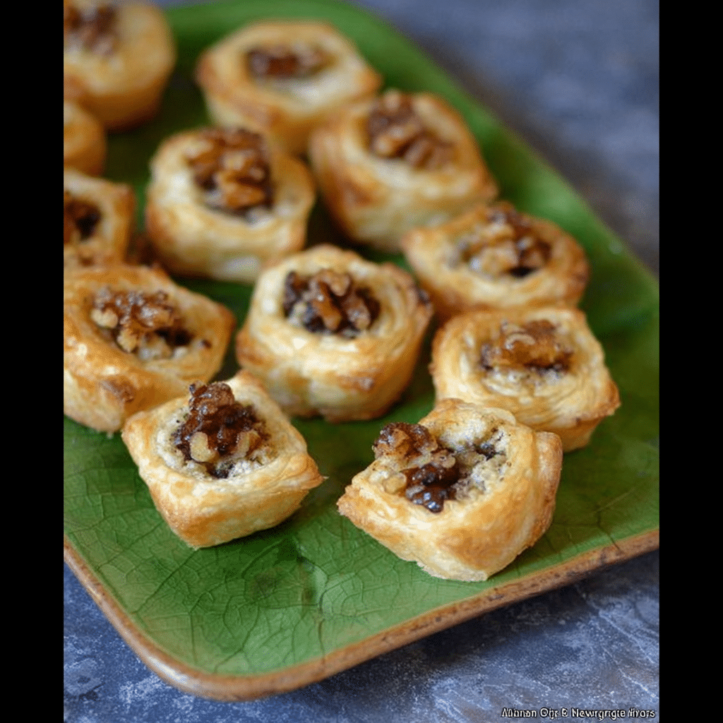 Goat Cheese & Walnut Pastry Bites