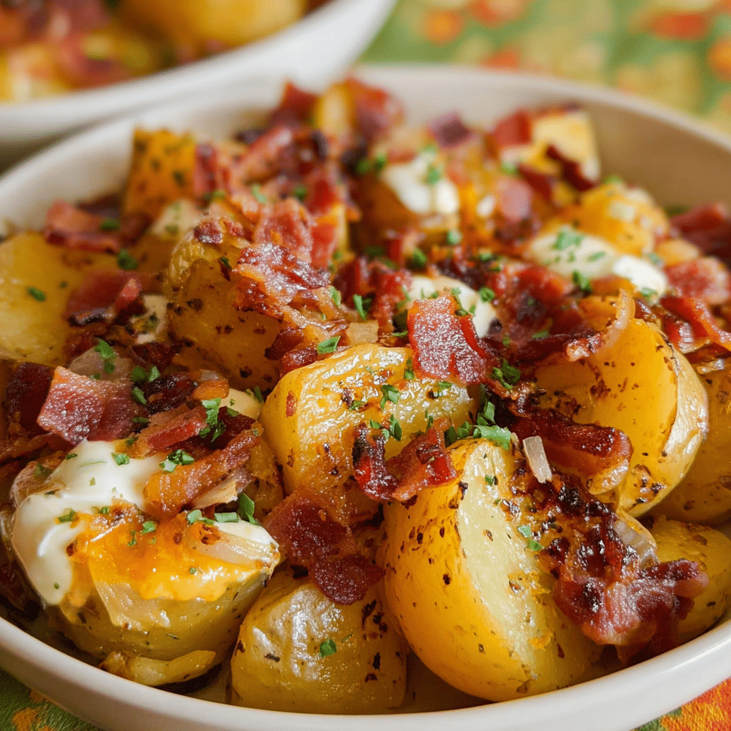 Loaded Bacon & Roasted Garlic Potatoes