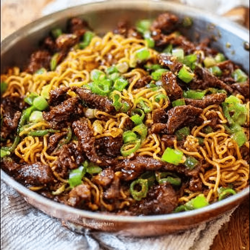 Mongolian Beef Noodles