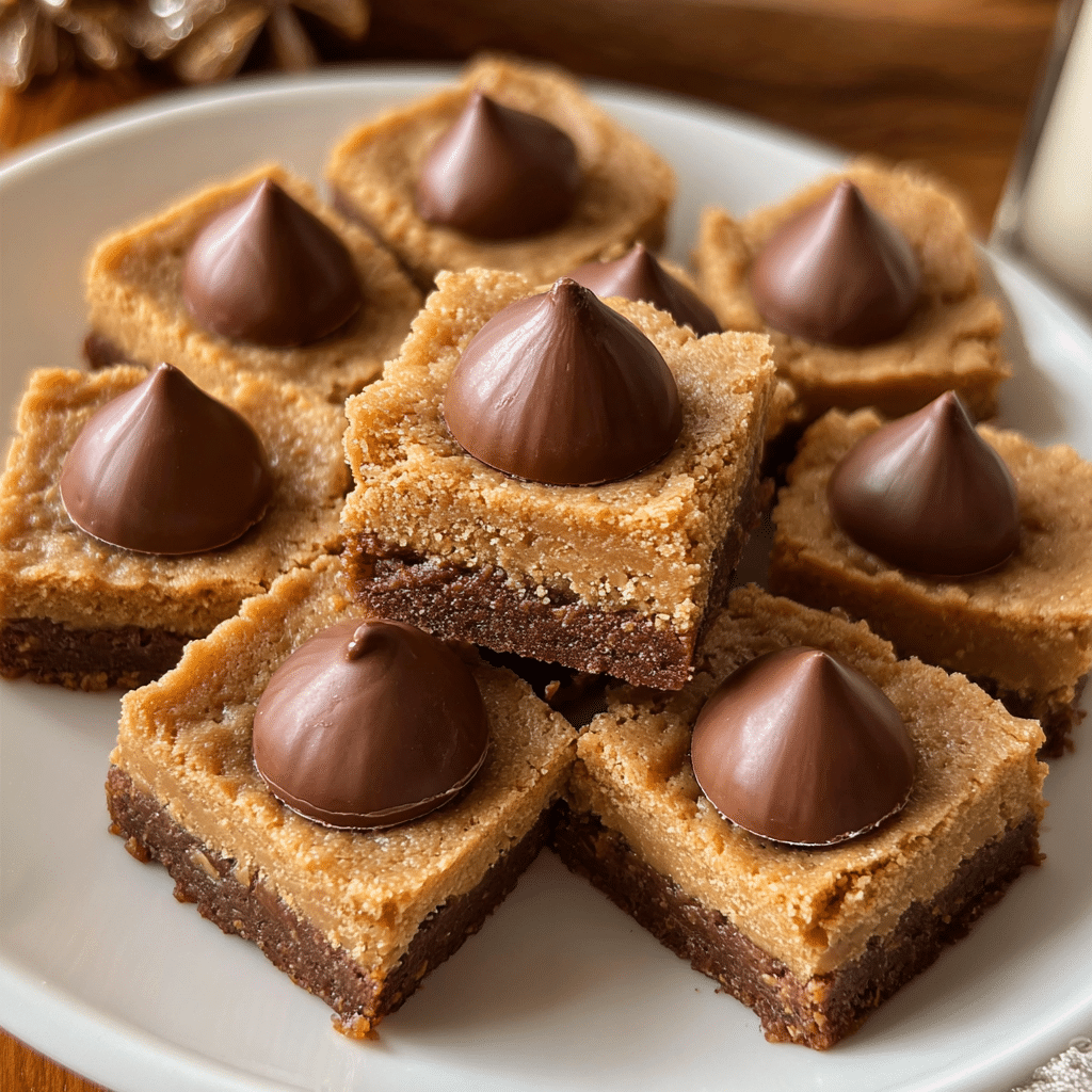 Peanut Butter Blossom Bars