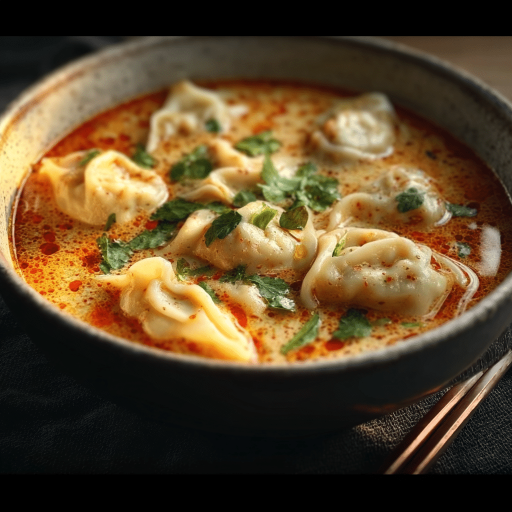 Red Curry Dumpling Soup