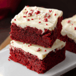 Red Velvet Brownies with Cream Cheese Frosting