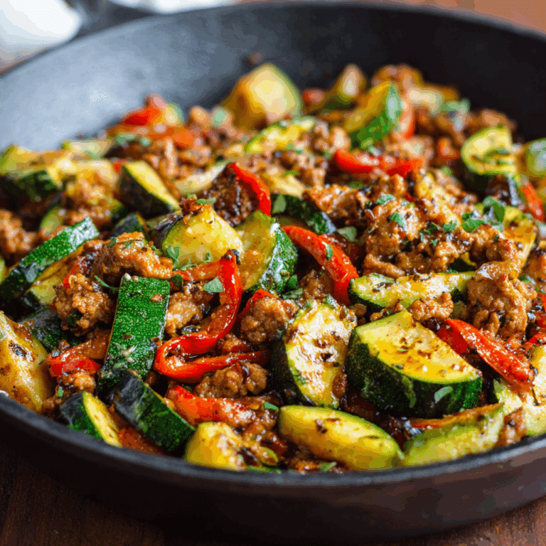 Turkey Zucchini Skillet