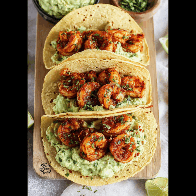 Air Fryer Shrimp Tacos with Avocado Crema