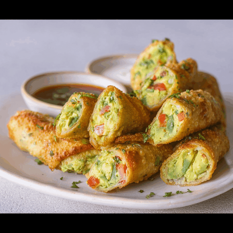 Avocado Egg Rolls with Tamarind Dip
