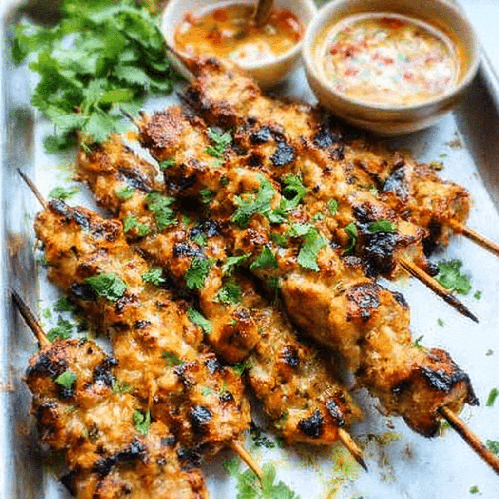 Bang Bang Chicken Skewers