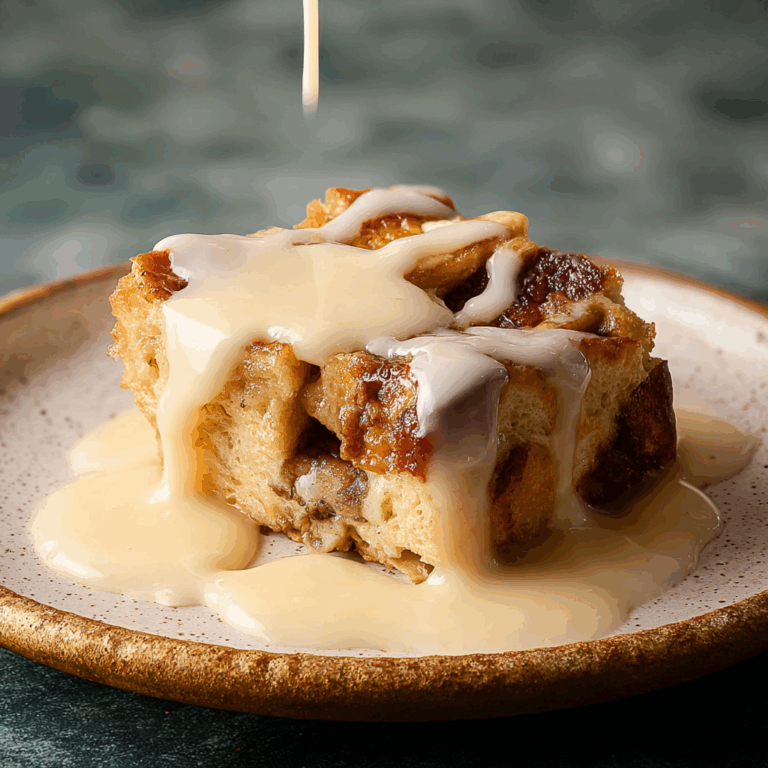Bread Pudding with Vanilla Custard Sauce