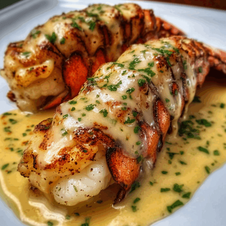 Butter-Seared Lobster Tails with Garlic Cream Sauce