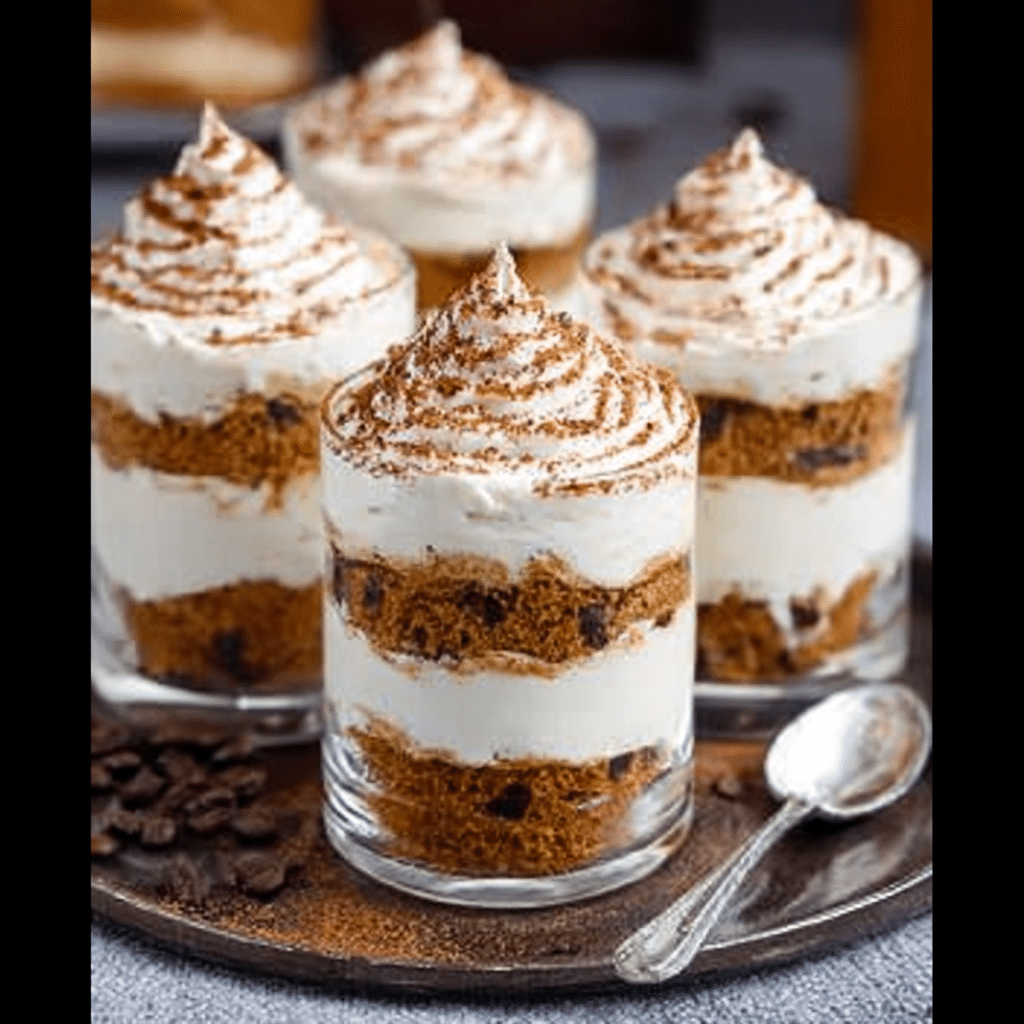 Eggless Tiramisu Trifle Cups