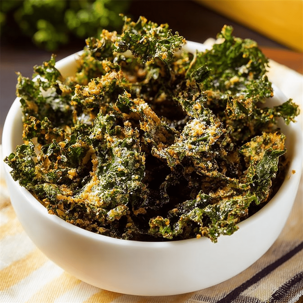 Garlic Parmesan Kale Chips