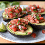 Grilled Stuffed Avocados with Pico de Gallo