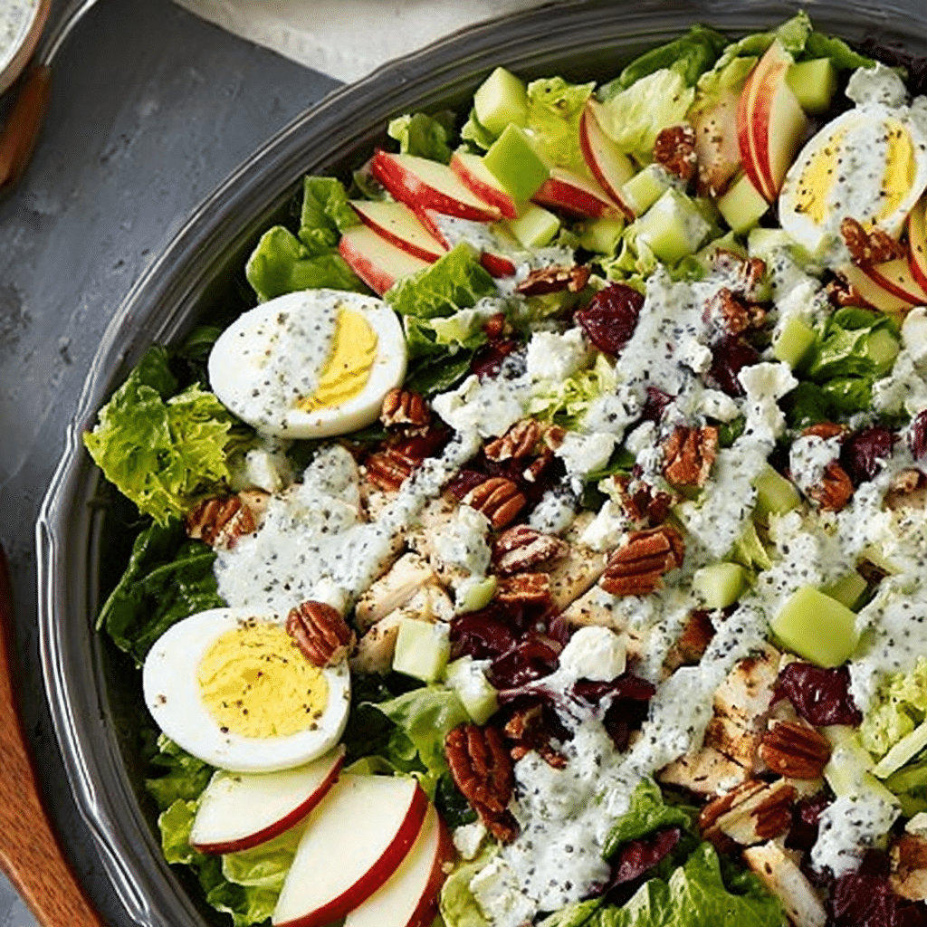 Harvest Cobb Salad with Poppy Seed Dressing