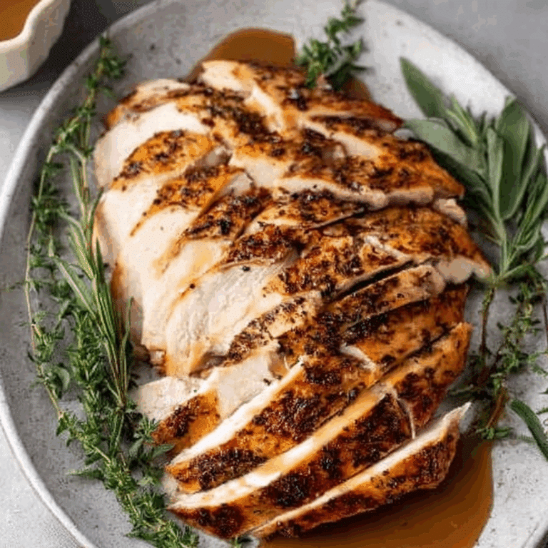 Herb Roasted Turkey Breast with Gravy