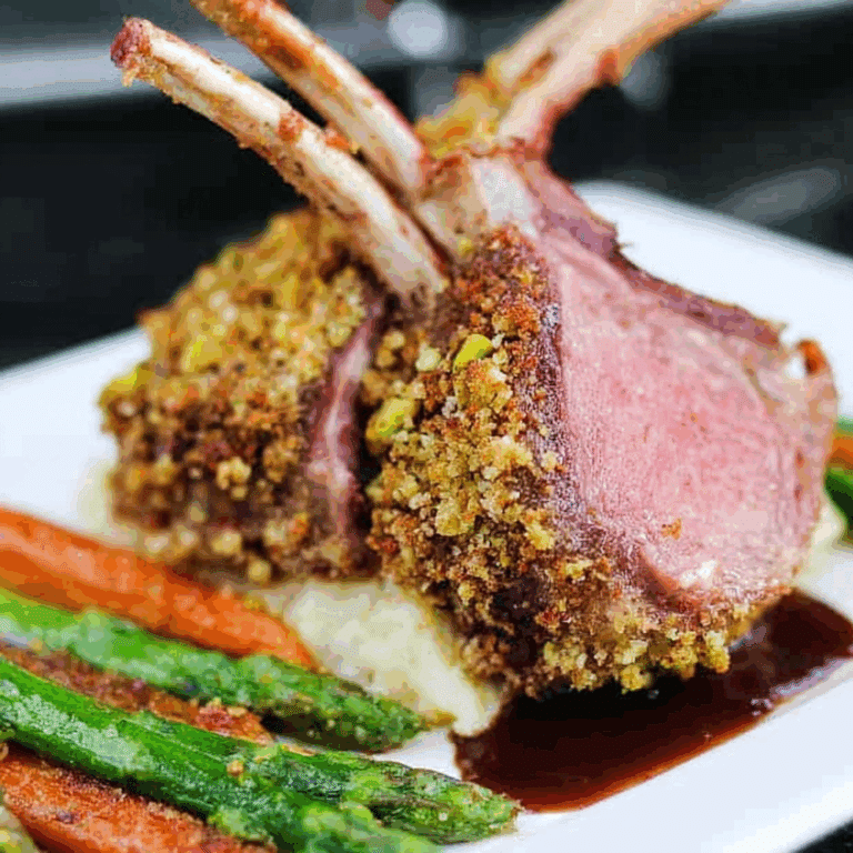 Pistachio Crusted Rack of Lamb