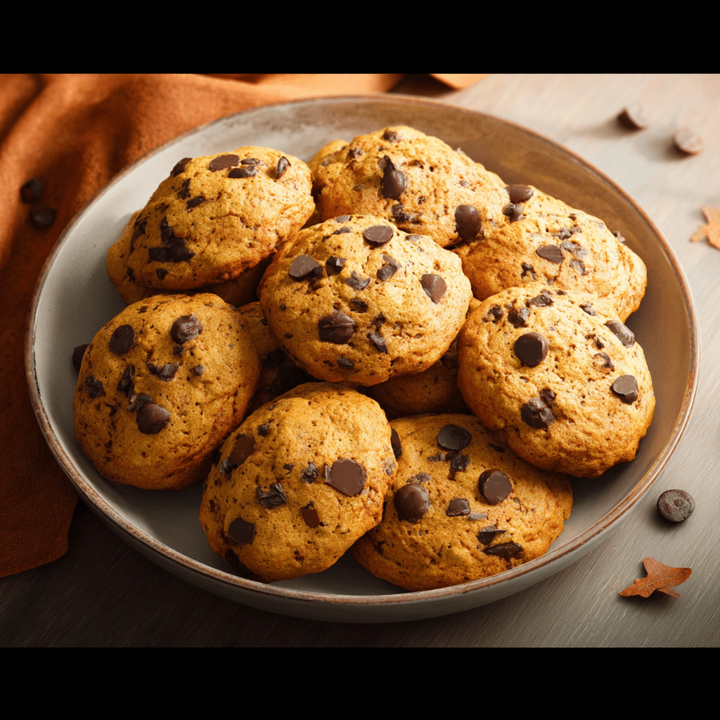 Pumpkin Chocolate Chip Cookies