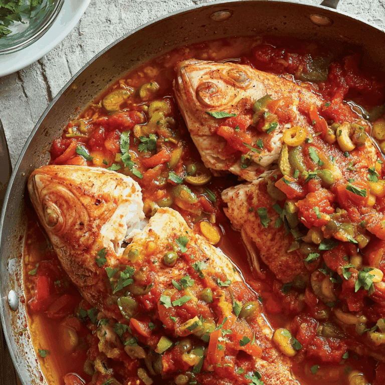 Red Snapper Veracruz Style