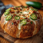 Sourdough Jalapeño Popper Bread Bowl