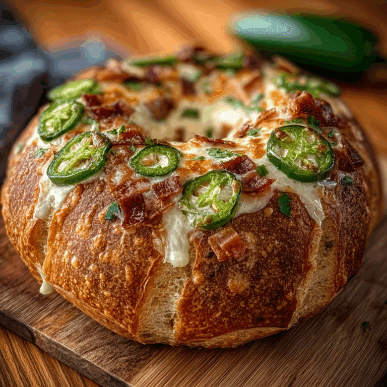 Sourdough Jalapeño Popper Bread Bowl