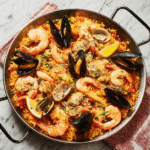 Spanish Paella with Chicken & Seafood