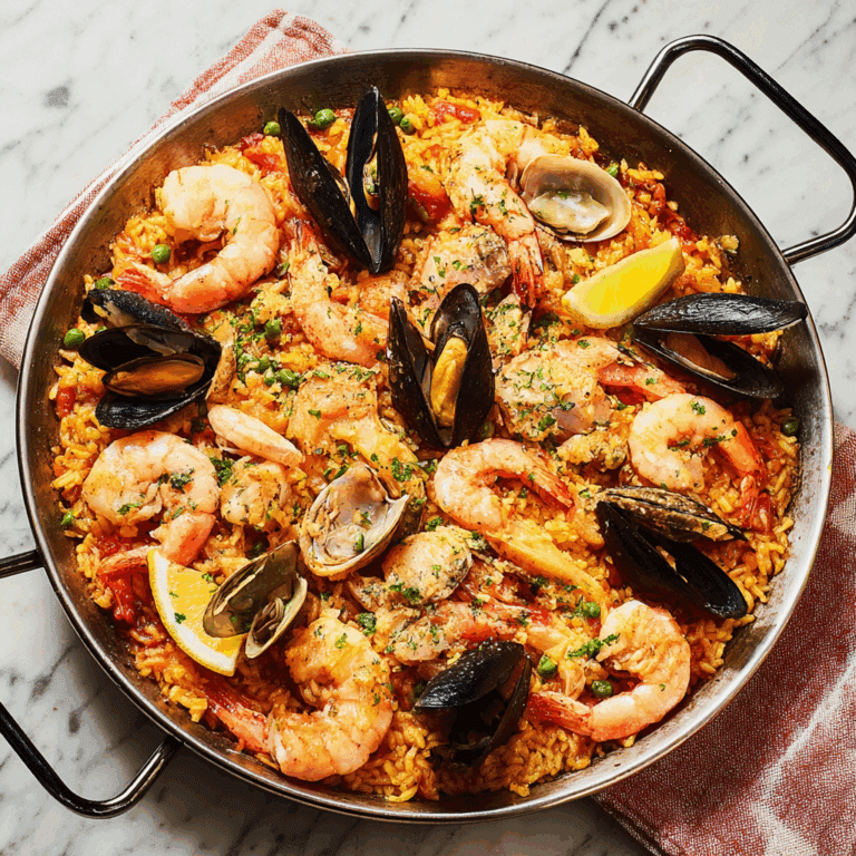 Spanish Paella with Chicken & Seafood