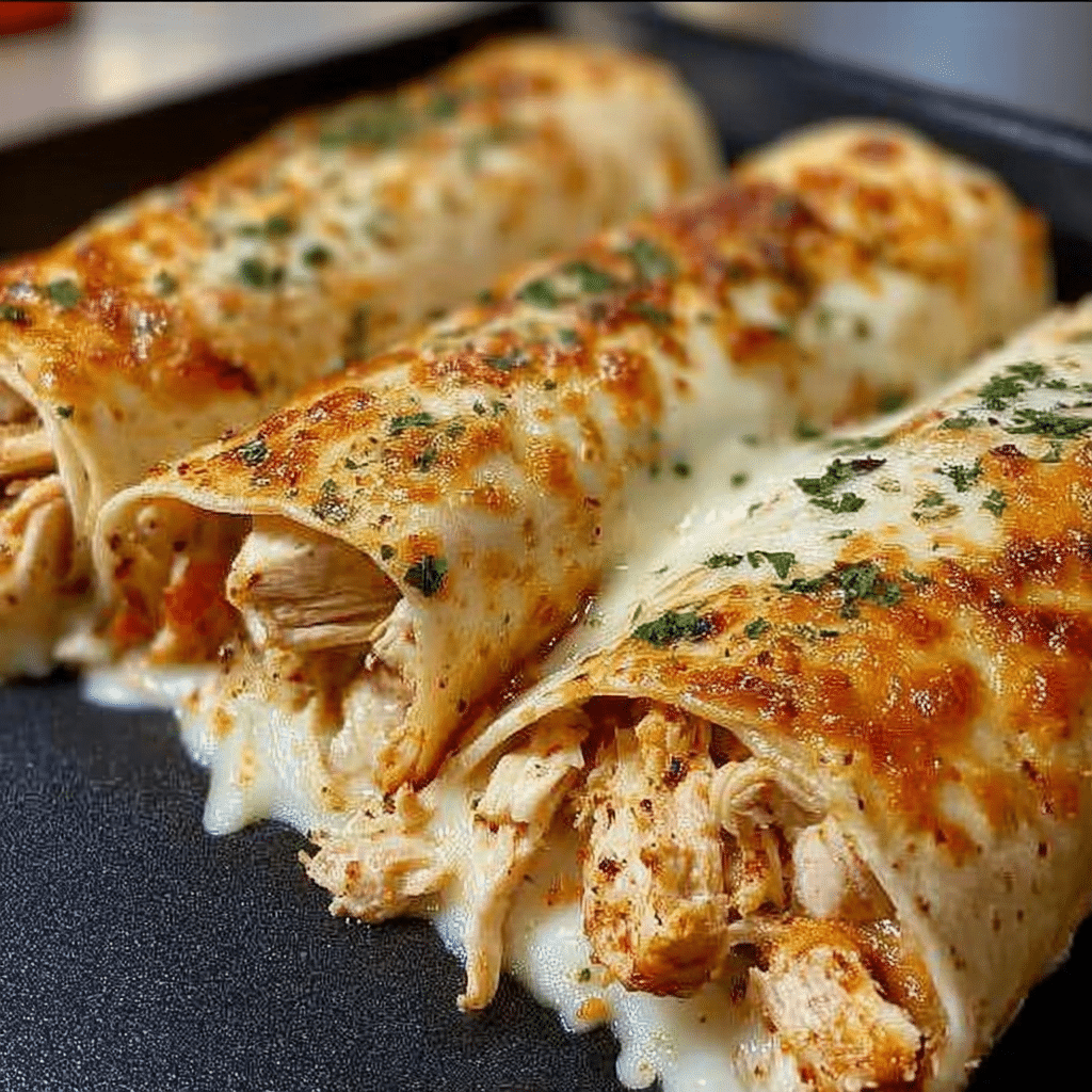 Air Fryer Chicken & Mozzarella Wraps