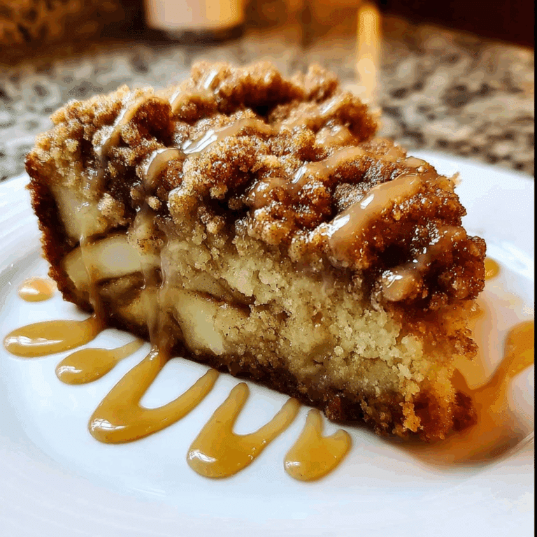 Apple Crumb Cake with Maple Glaze
