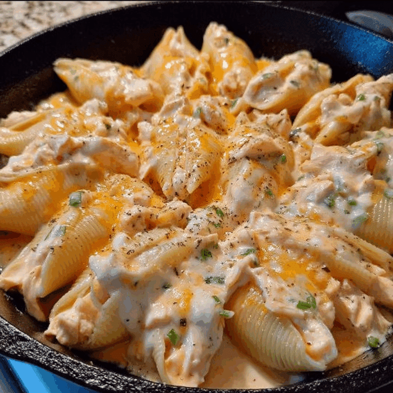 Buffalo Chicken Stuffed Shells