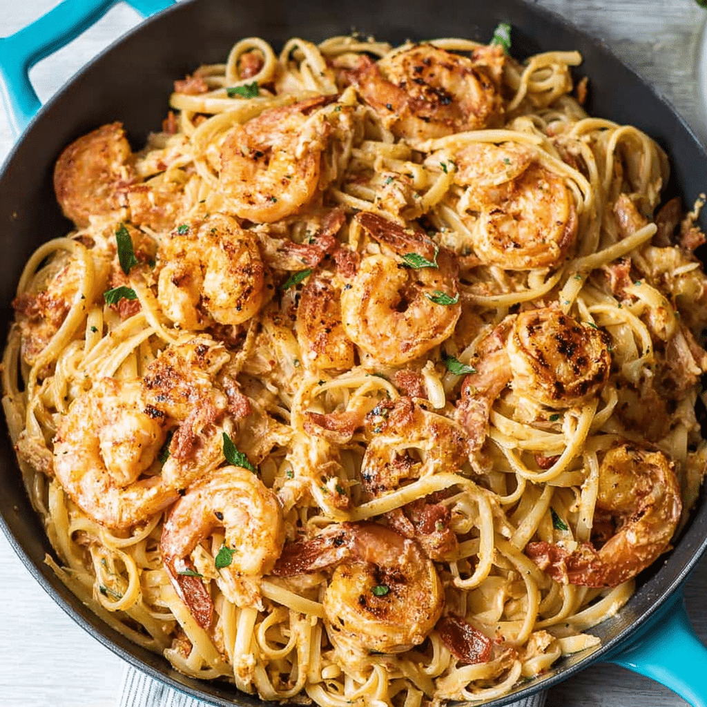 Cajun Shrimp and Crab Pasta