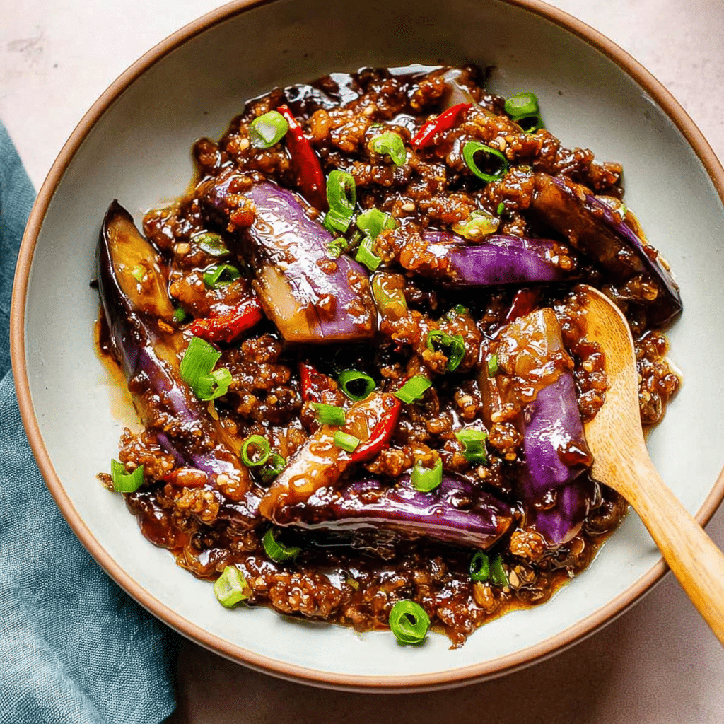 Chinese Eggplant with Garlic Sauce
