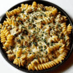 Crockpot Garlic Parmesan Chicken Pasta