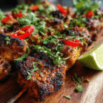 Grilled Thai Coconut Chicken Skewers