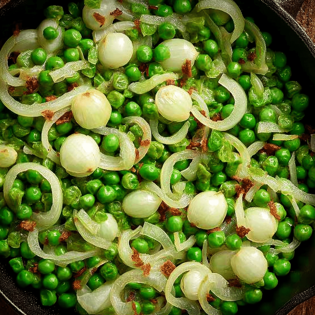 Minty Peas and Onions