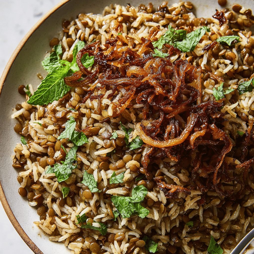 Mujadara Lentils and Rice