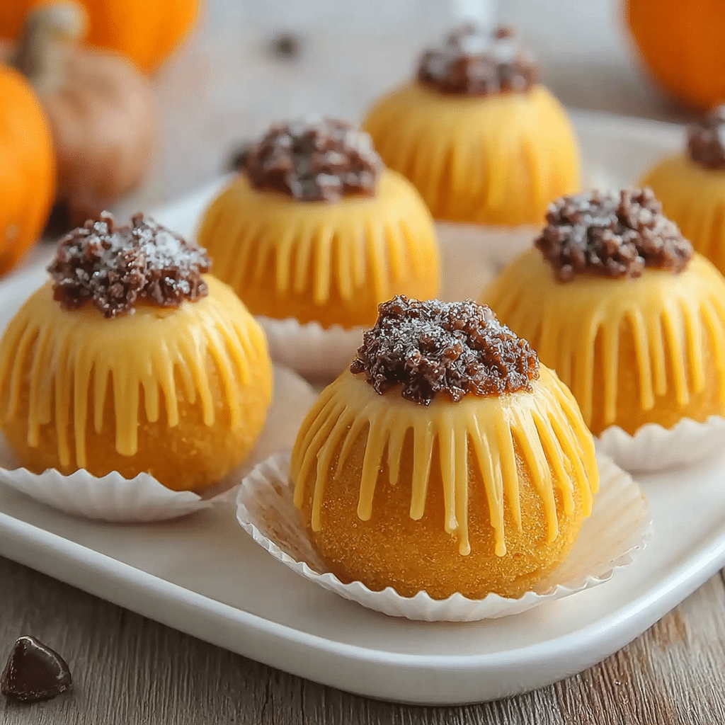 Pumpkin Cheesecake Truffles