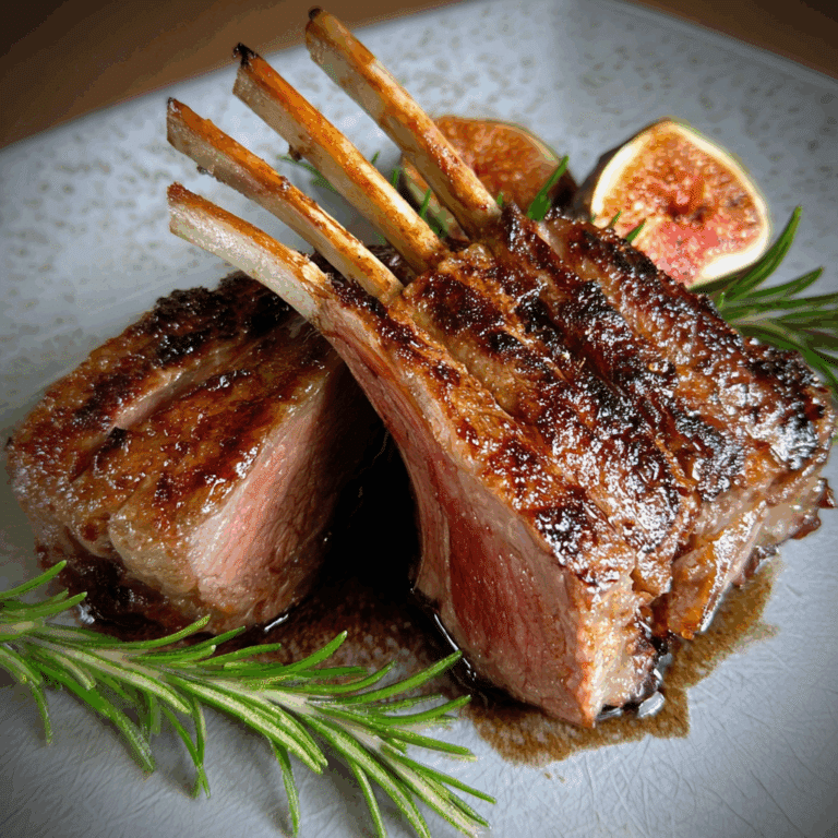 Rack of Lamb with Figs