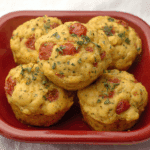 Savory Cheese Muffins with Tomatoes and Fresh Herbs